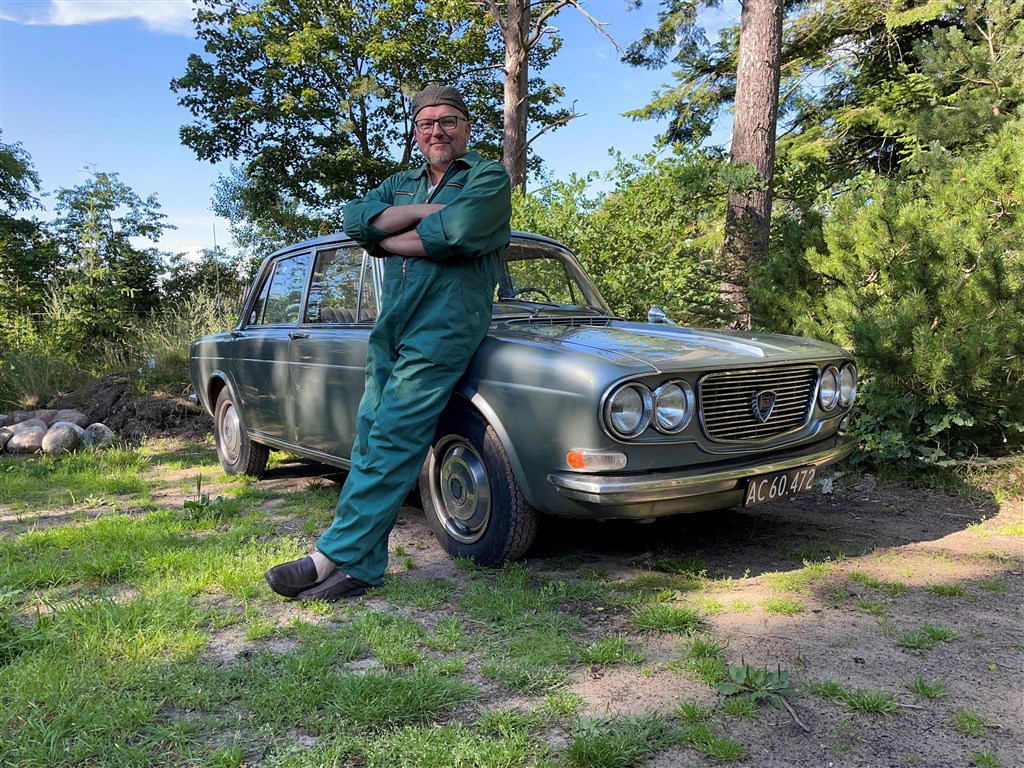 Per Einarsson stiller op i Munkebjerg Hillclimb i denne sjældne rejsebil fra 1967, en Lancia Flavia Milleotto.
(Foto: Intercom, Michael Eisenberg)